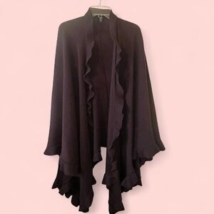 Y2K Brown Cardigan Shawl